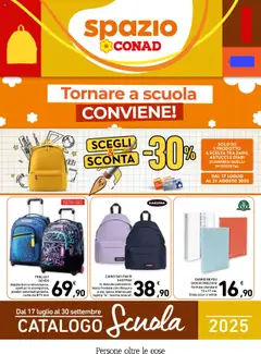 Anteprima Spazio Conad Scuola catalogo valida dal 17/07/2025