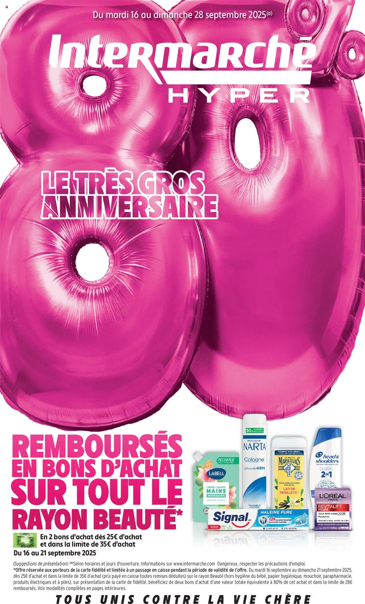 Intermarché - C'est vraiment le très gros anniversaire - page 1 - valable à partir du 16/09/2025
