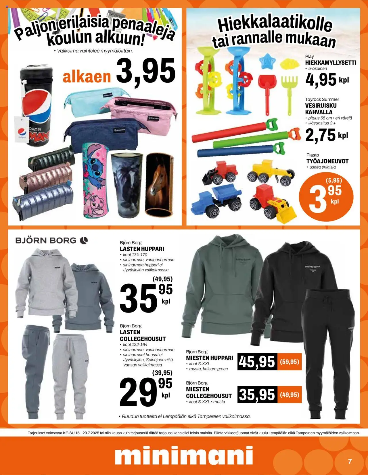 Minimani tarjoukset - sivu 7- voimassa alkaen 16/07/2025