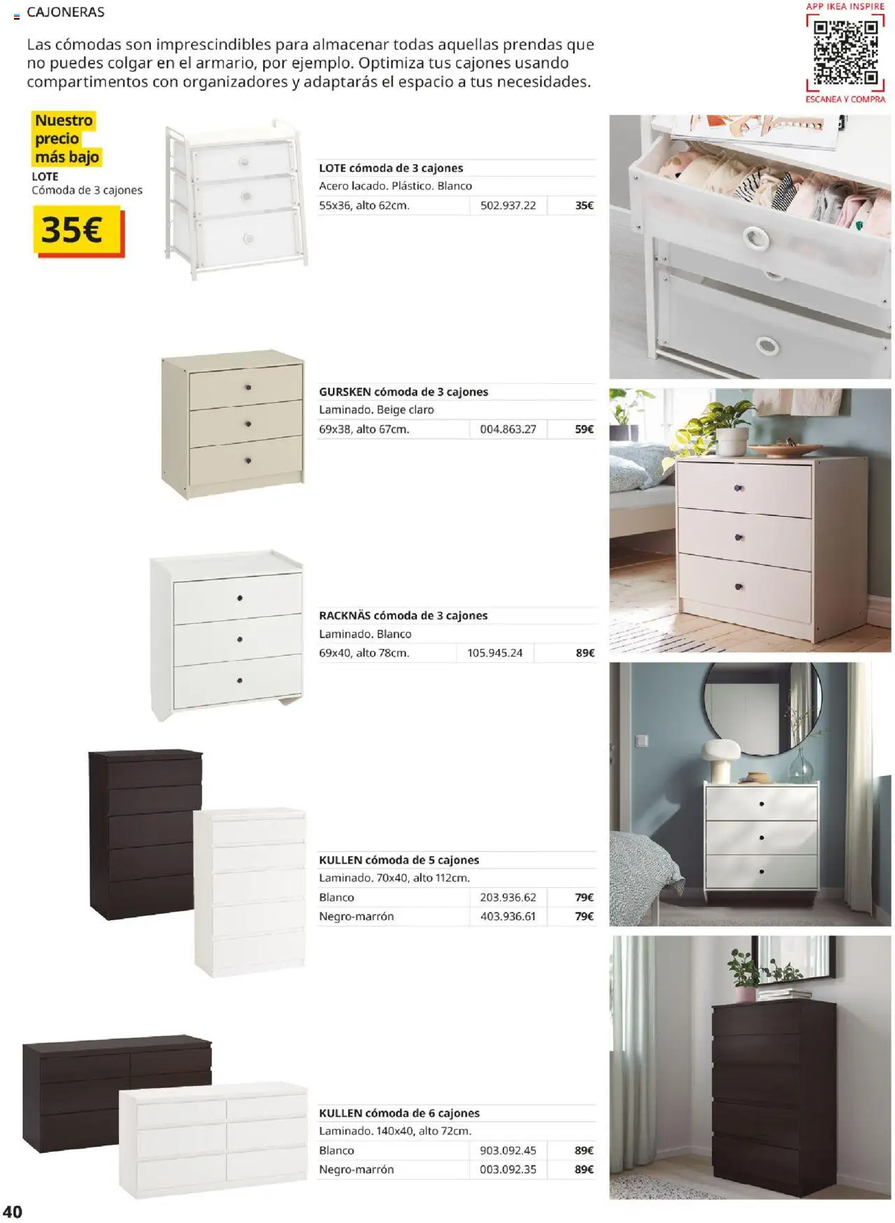 Catálogo IKEA Muebles para el dormitorio - Página de 40 - Válido desde 01/09/2025
