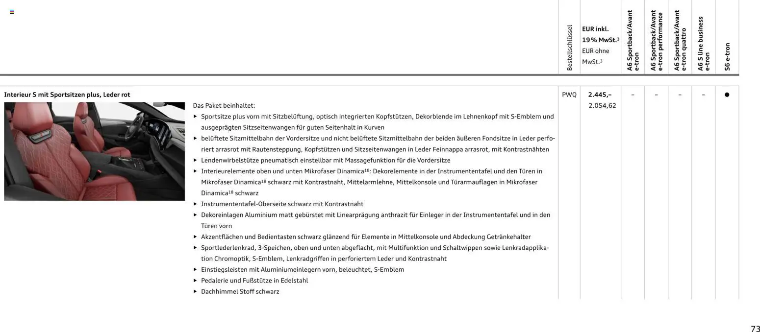 Audi  A6 e-tron - Seite 73 - gültig ab 01.10.2025