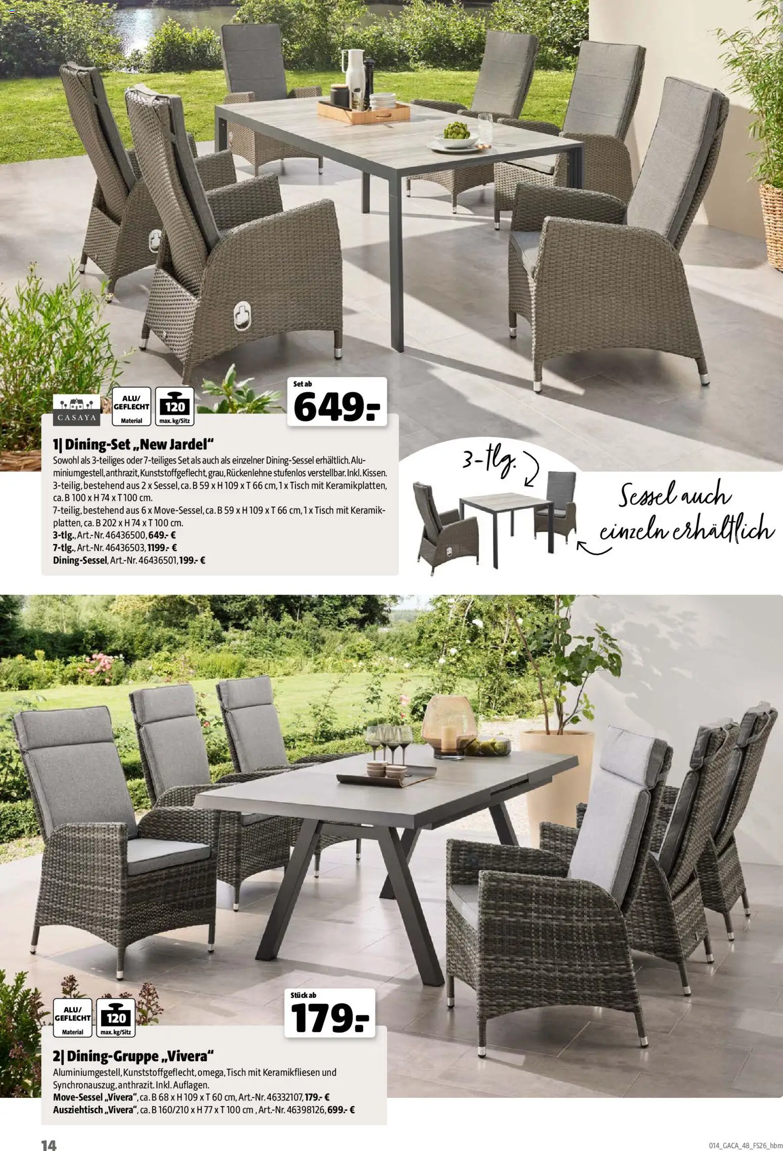 Hagebau Gartenmöbelsortiment - Seite 14 - gültig ab 02.03.2026