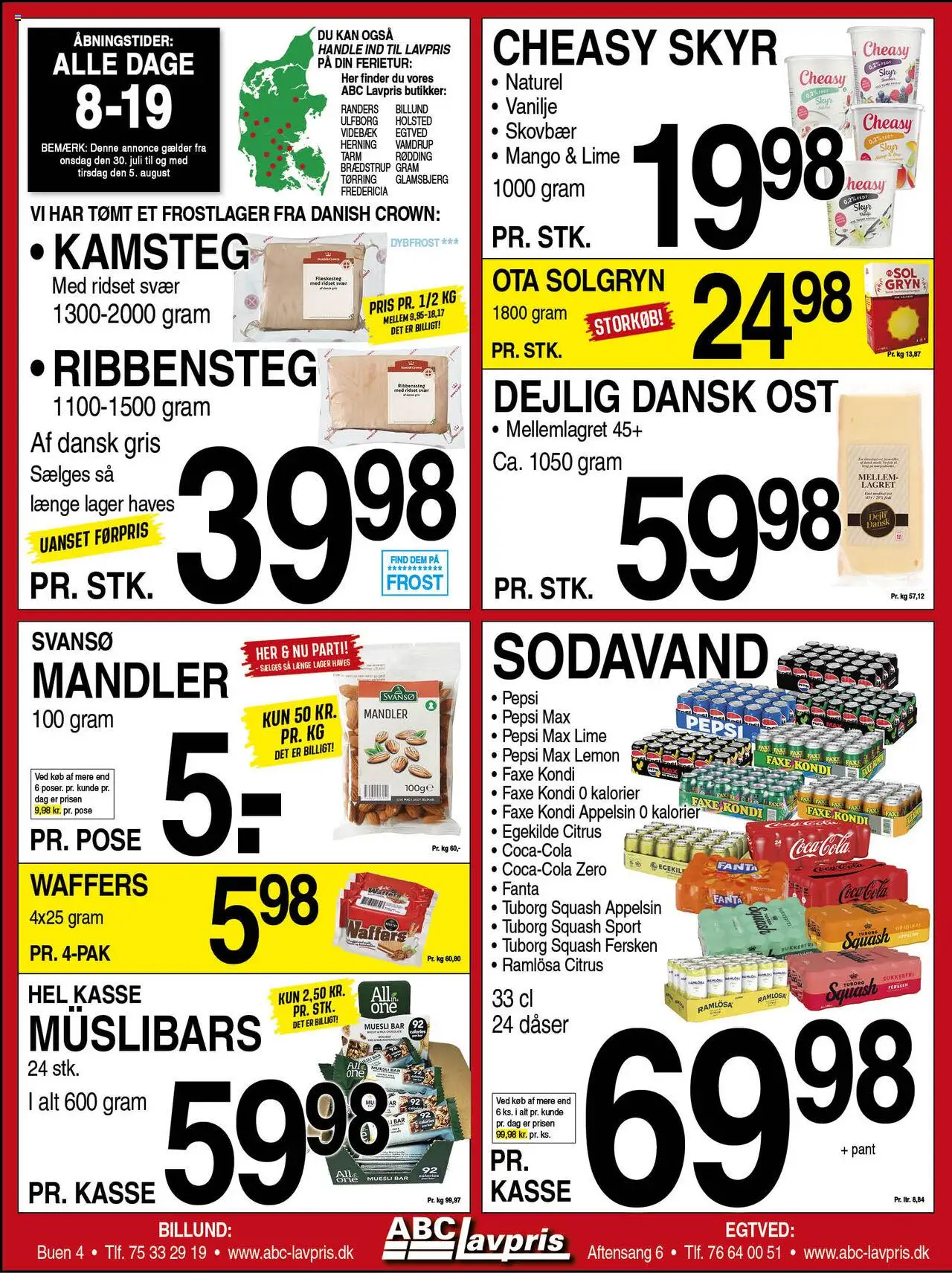 Abc Lavpris - Tilbudsavis - side 1- gyldig fra 30/07/2025