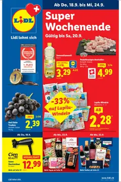 Vorschau Lidl Aktionen gültig ab 18.09.2025