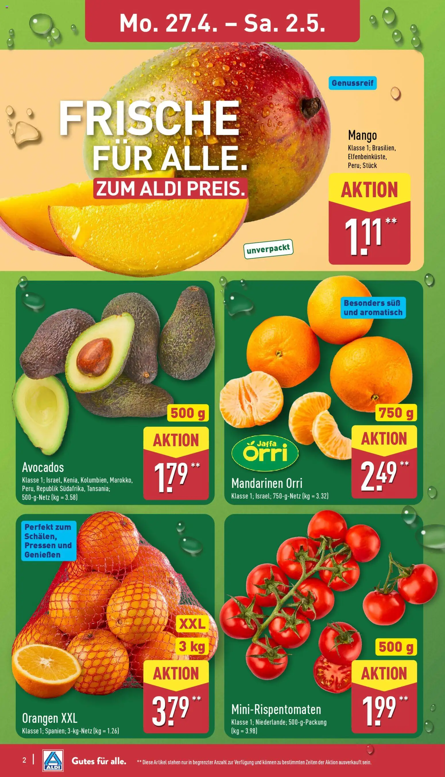 Aldi Prospekt 	 - Seite 2 - gültig ab 27.04.2026
