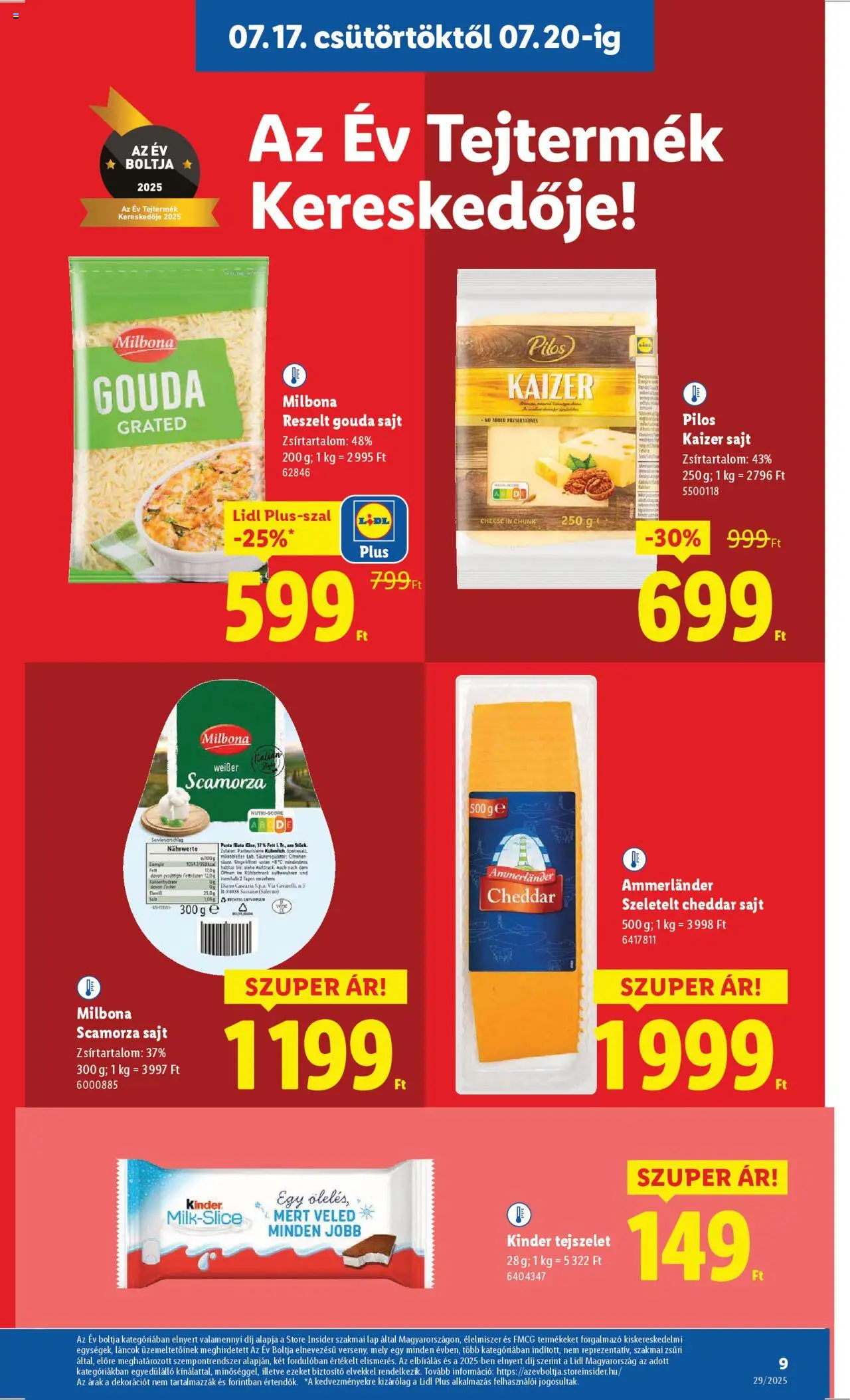 Lidl Akciós újság - 9oldal - érvényes 2025.07.17.-tól