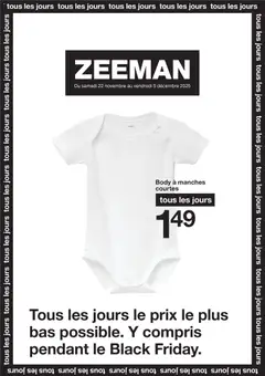 Aperçu Zeeman Black Friday valable à partir du 22/11/2025
