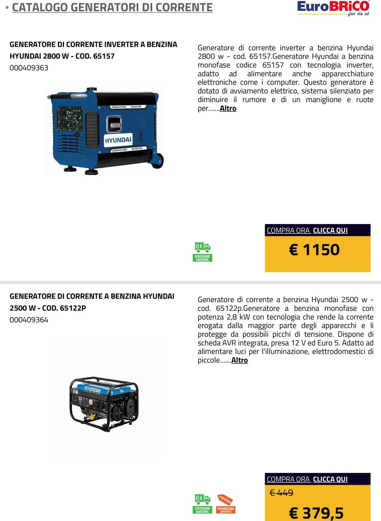 Eurobrico Generatori catalogo - pagina 12 - valido dal 23/07/2025