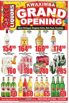 Preview Boxer - KwaZulu-Natal - KwaXimba Liquor Grand Opening valid from 05/12/2025