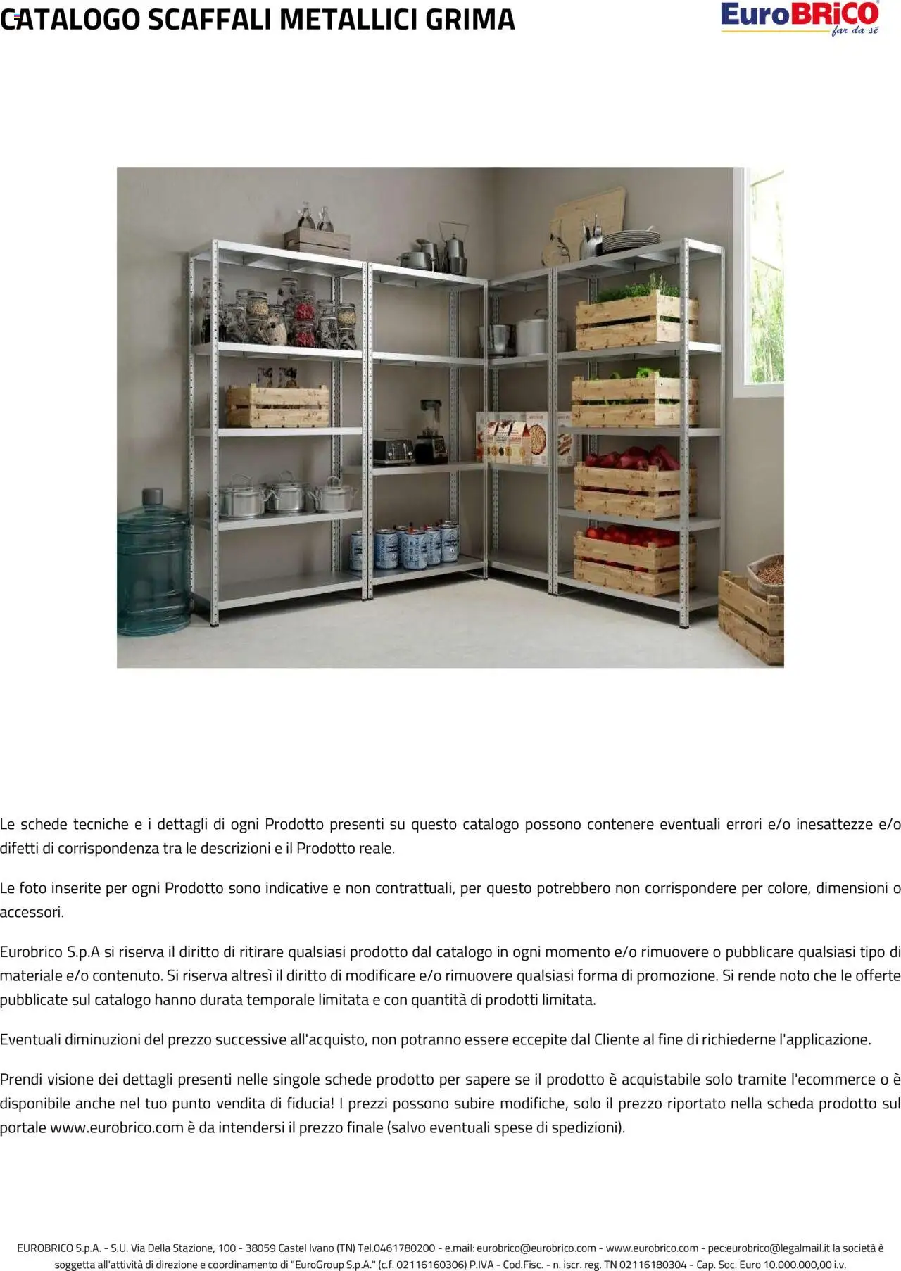 Eurobrico Scaffali metallici Grima catalogo - pagina 23 - valido dal 23/07/2025