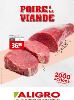 Vorschau Aligro Aktionen Foire à la Viande Chavannes, Matran, Genève, Sion gültig ab 24.11.2025