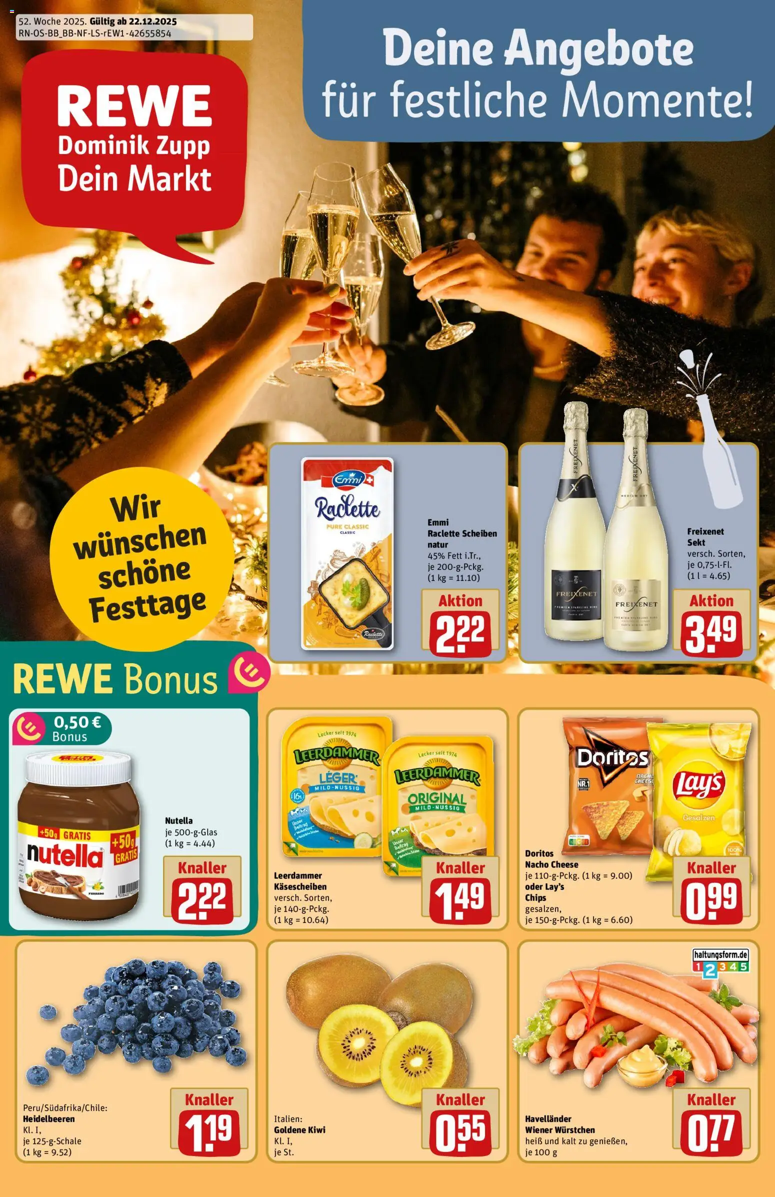Rewe Prospekt 	 - Seite 1 - gültig ab 22.12.2025