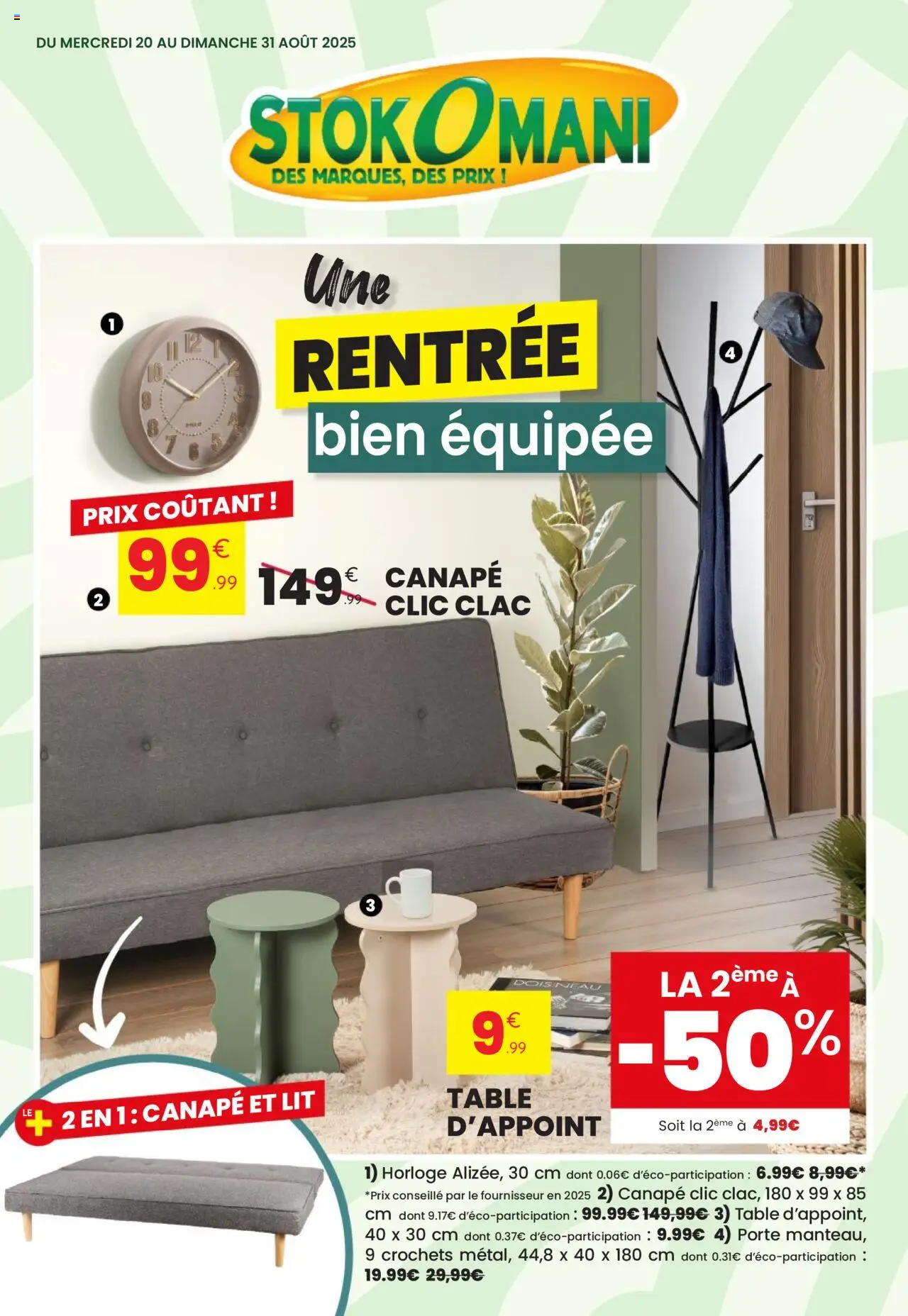 Stokomani catalogue - page 1 - valable à partir du 20/08/2025