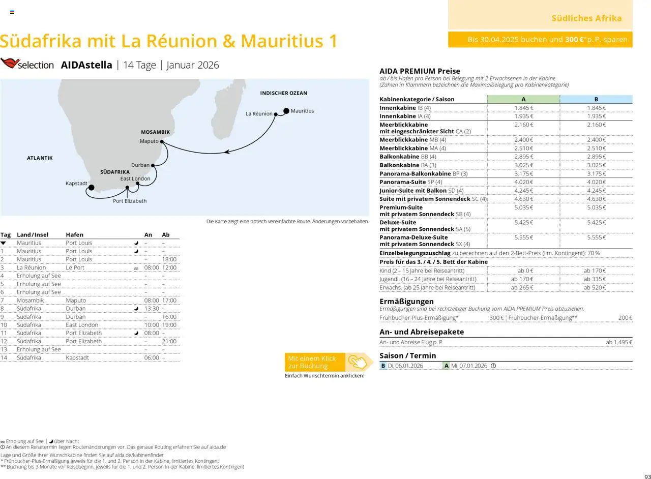 Aida Prospekt Winter 2025/26 - Seite 93 - gültig ab 01.10.2025
