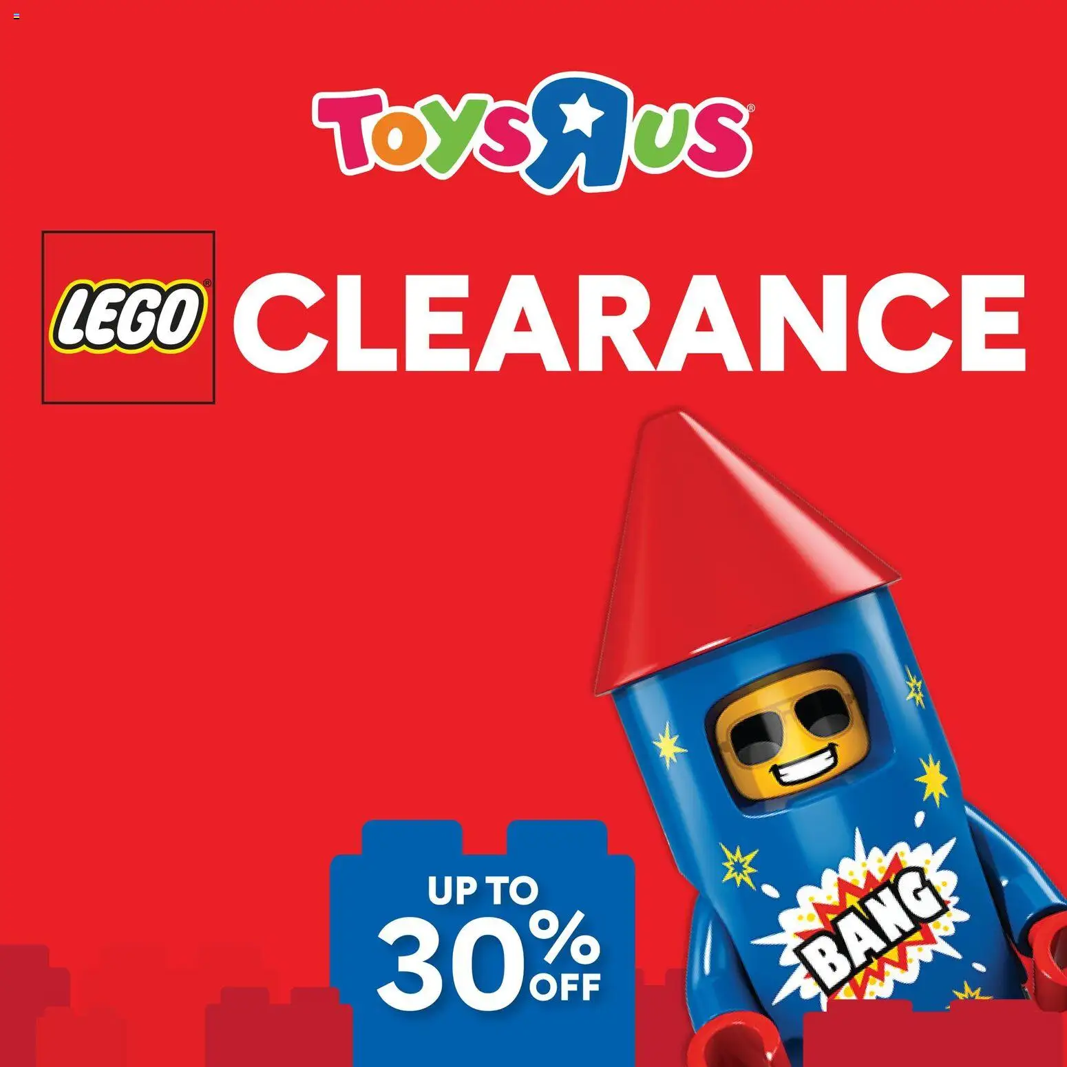 Toys R Us LEGO Clearance  - page 1- valid from 24/01/2026