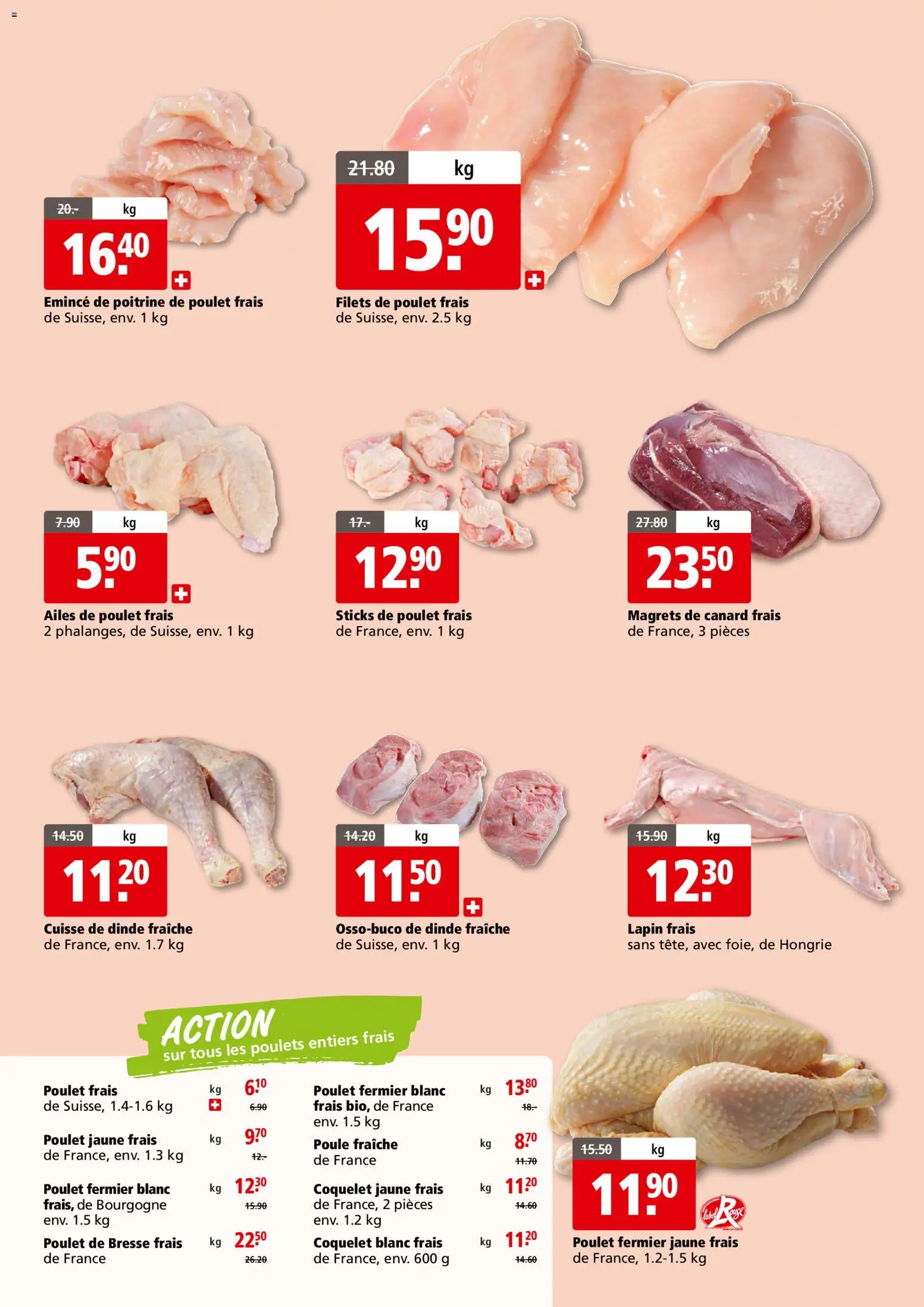 Aligro Aktionen Foire à la Viande Chavannes, Matran, Genève, Sion - page 5- valid from 23.08.2026