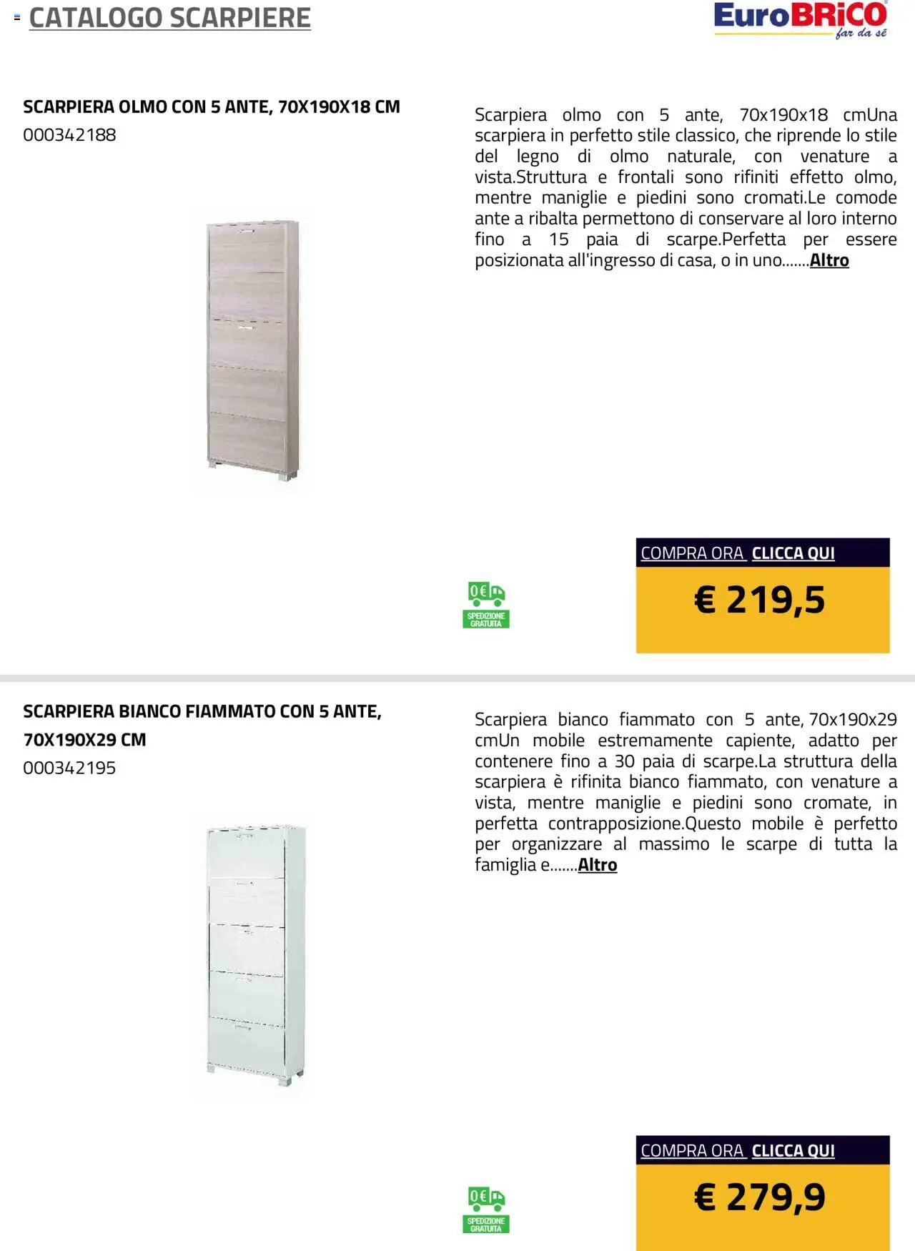 Eurobrico Scarpiere catalogo - pagina 15 - valido dal 23/07/2025