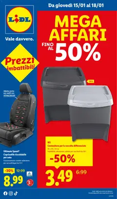 Anteprima Lidl Mega Affari catalogo valida dal 15/01/2026