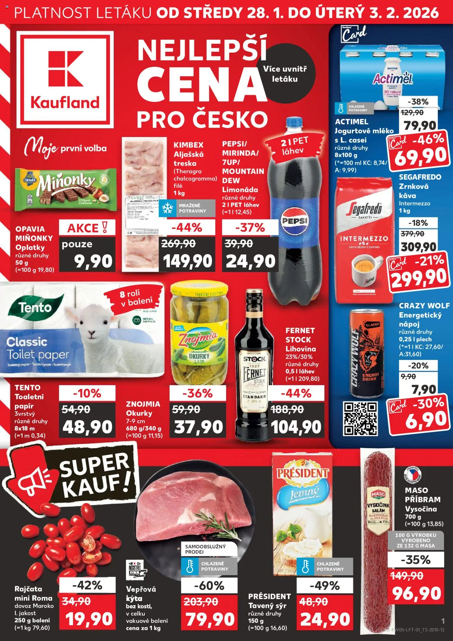 Kaufland leták - strana 1- platný od 28.01.2026