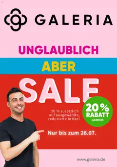 Vorschau Galeria Karstadt Kaufhof Prospekt 	 gültig ab 17.07.2025