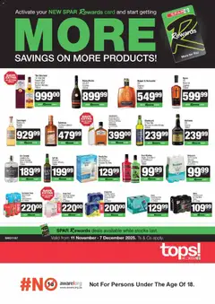Preview Tops at Spar Specials valid from 11/11/2025