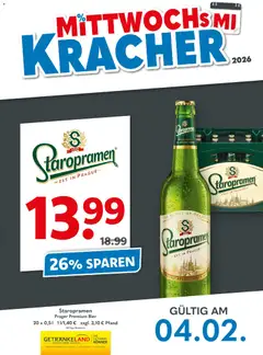 Vorschau Getränkeland Mittwochs Kracher gültig ab 04.02.2026