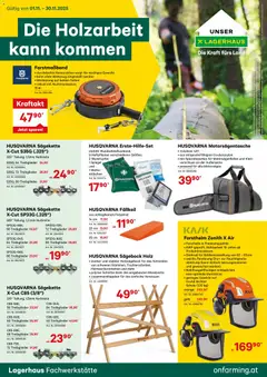 Vorschau Lagerhaus Die Holzarbeit kann kommen gültig ab 01.11.2025
