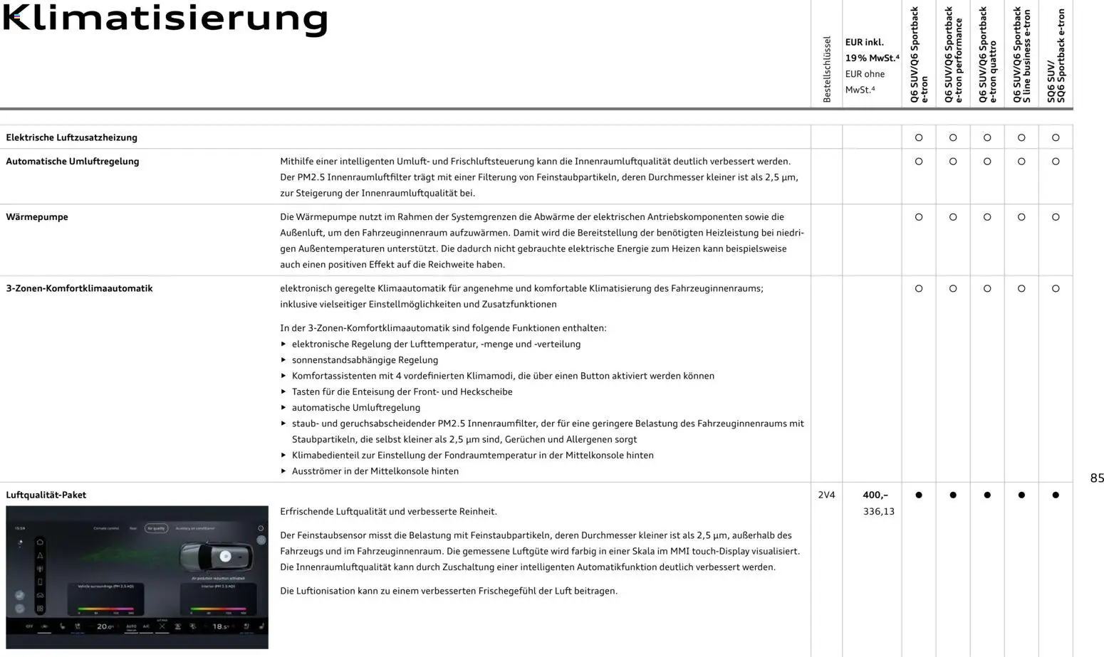 Audi Prospekt 	 - Seite 85 - gültig ab 28.10.2025