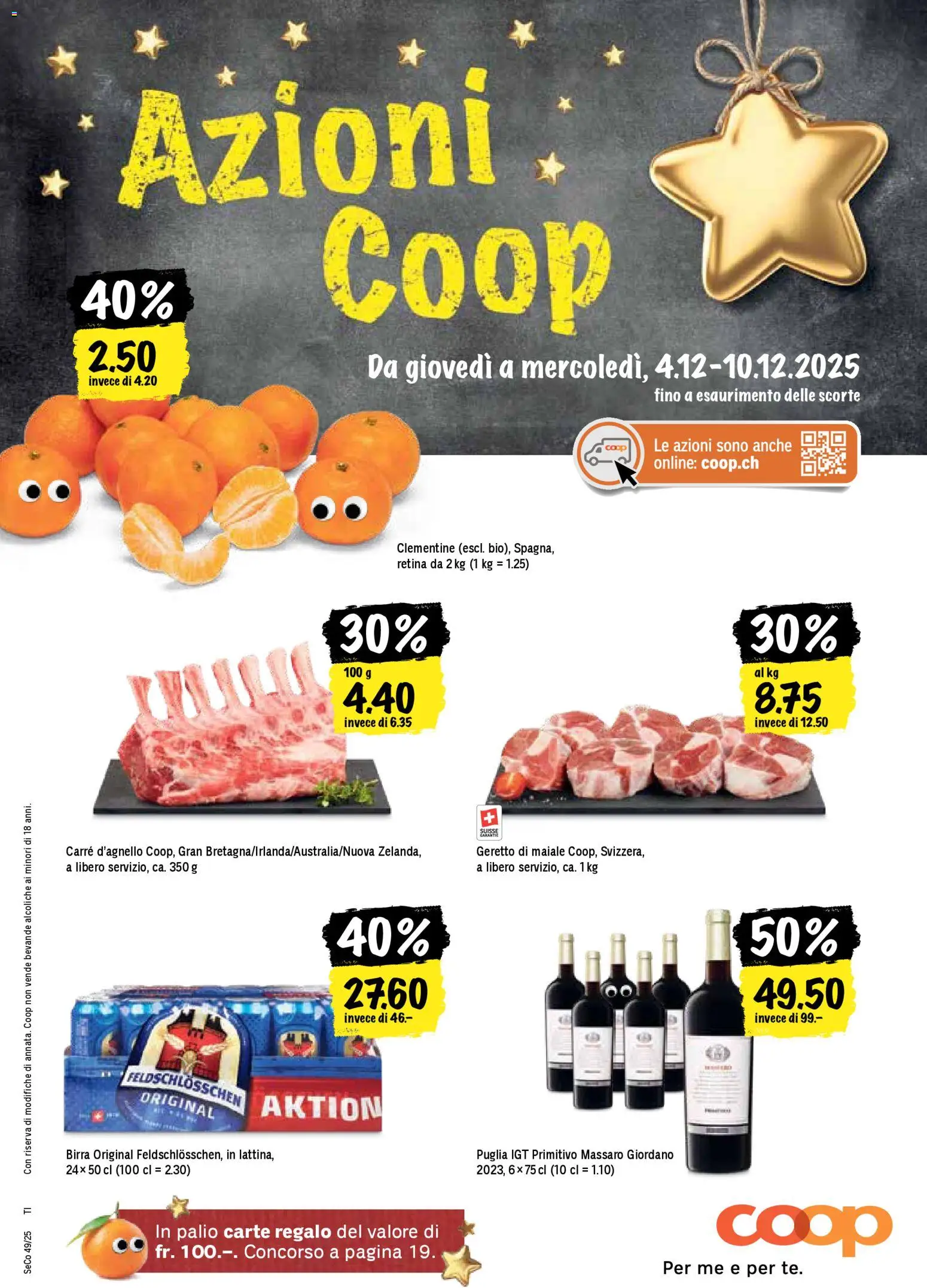 Coop - Una settimana di azioni - Seite 1- gültig ab 04.12.2025