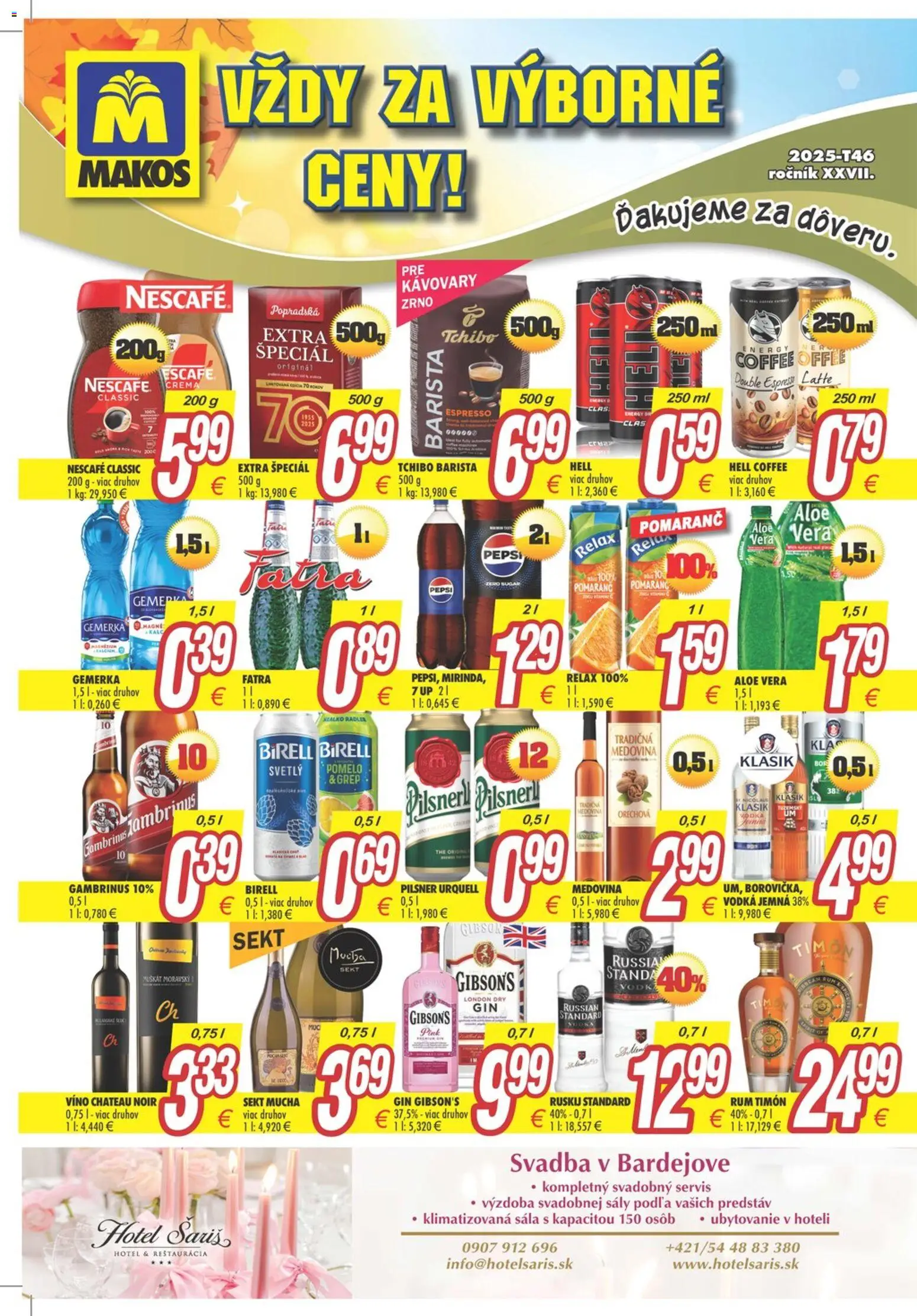 Makos leták - strana 1- platný od 10.11.2025
