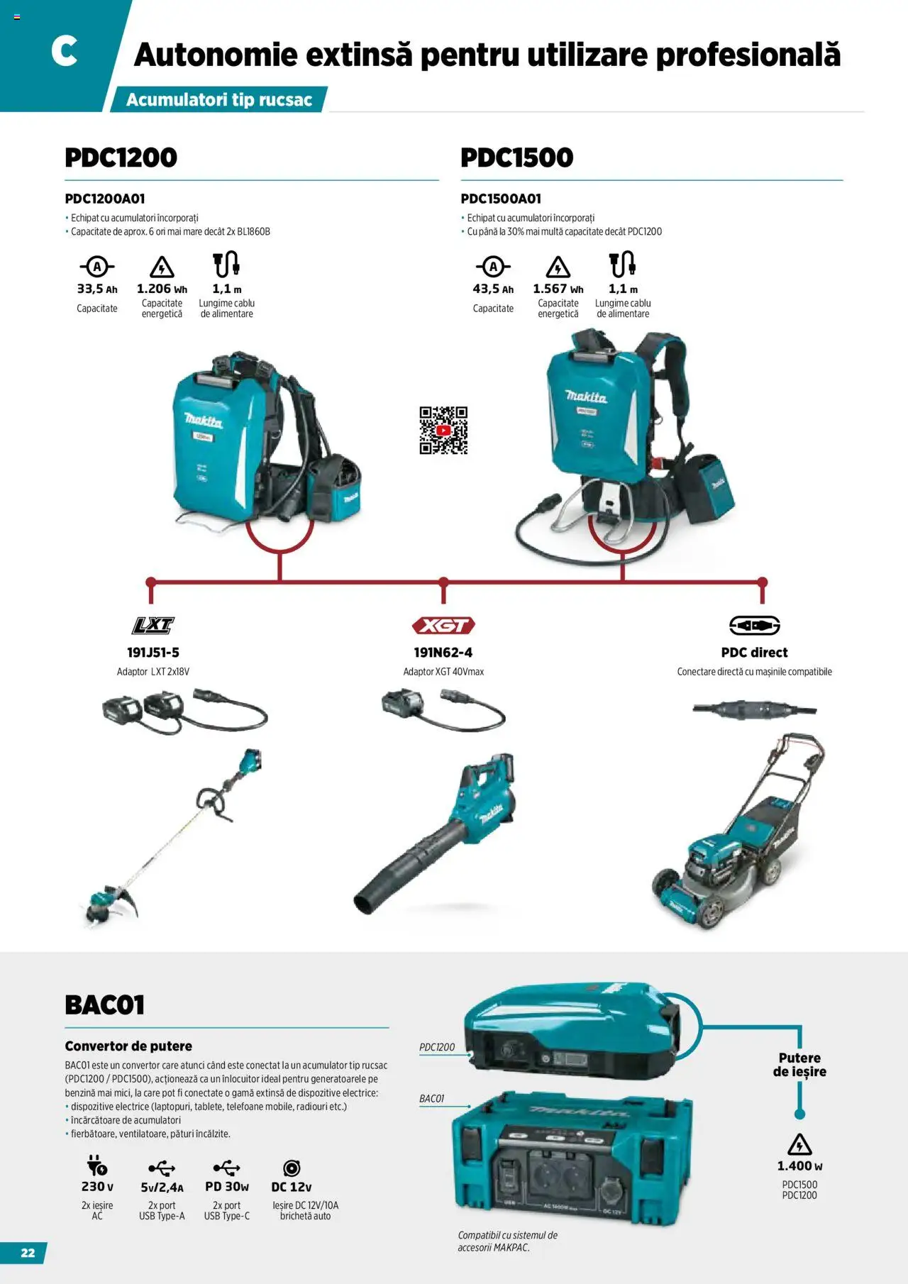 Makita catalog - Masini pentru agricultura cu acumulatori - pagina 22- valabil de la 09.10.2024