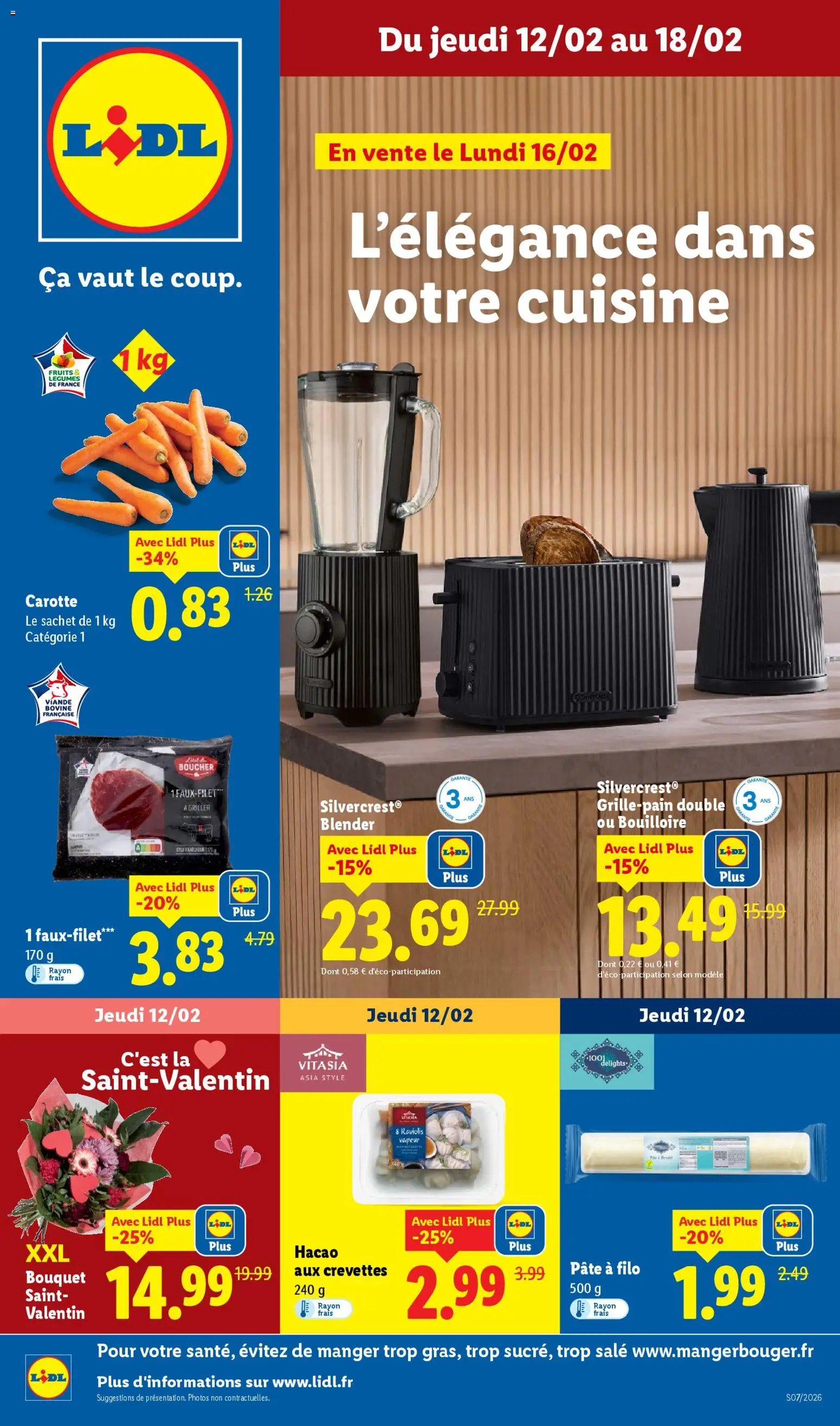 LIDL catalogue semaine 7 - page 1 - valable à partir du 12/02/2026