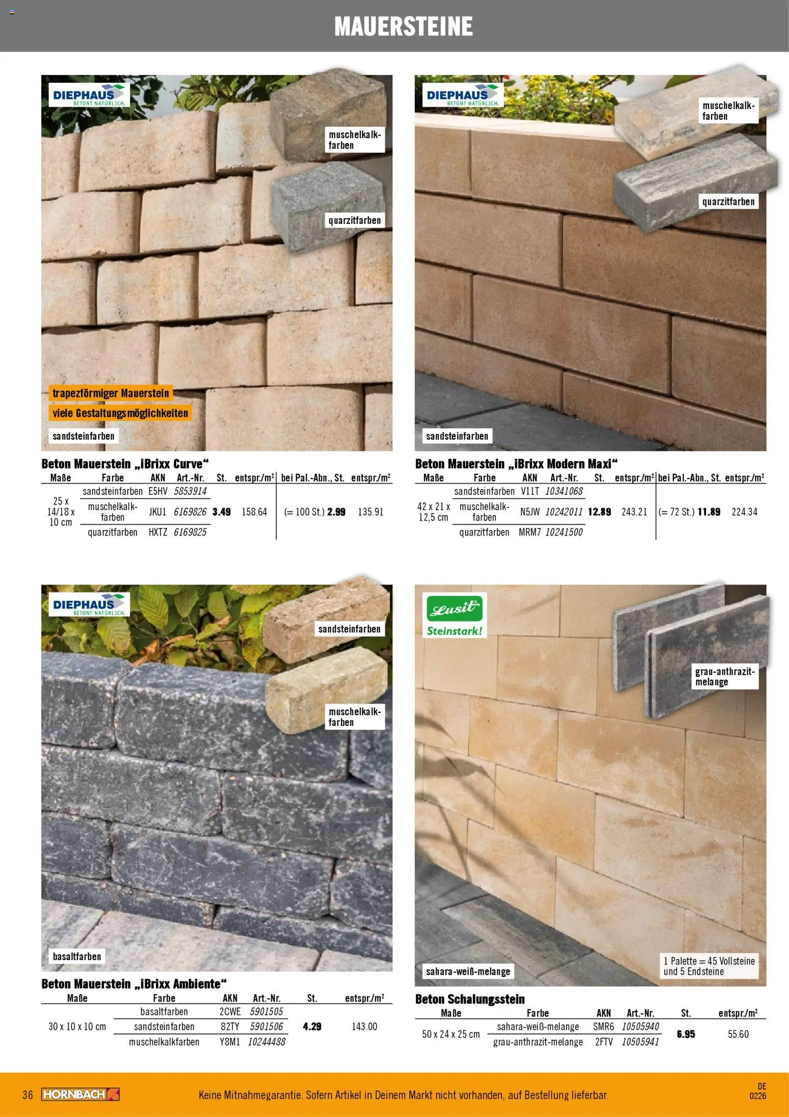 Hornbach Garten- & Terrassengestaltung - Seite 36 - gültig ab 12.02.2026