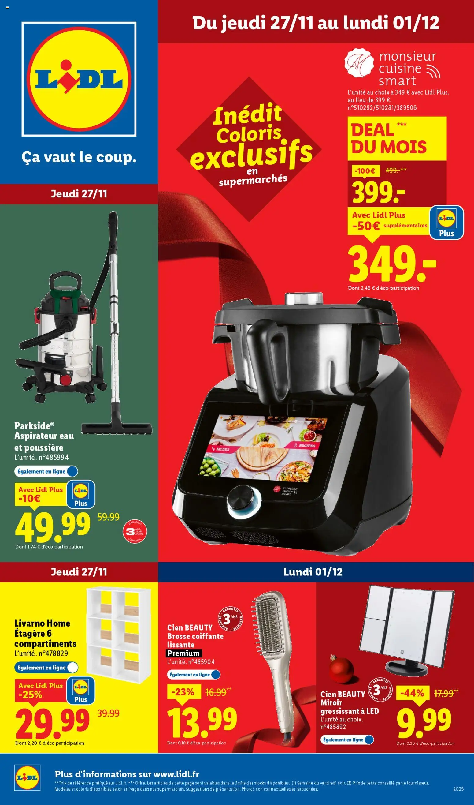 LIDL Offre Black Friday - page 1 - valable à partir du 27/11/2025