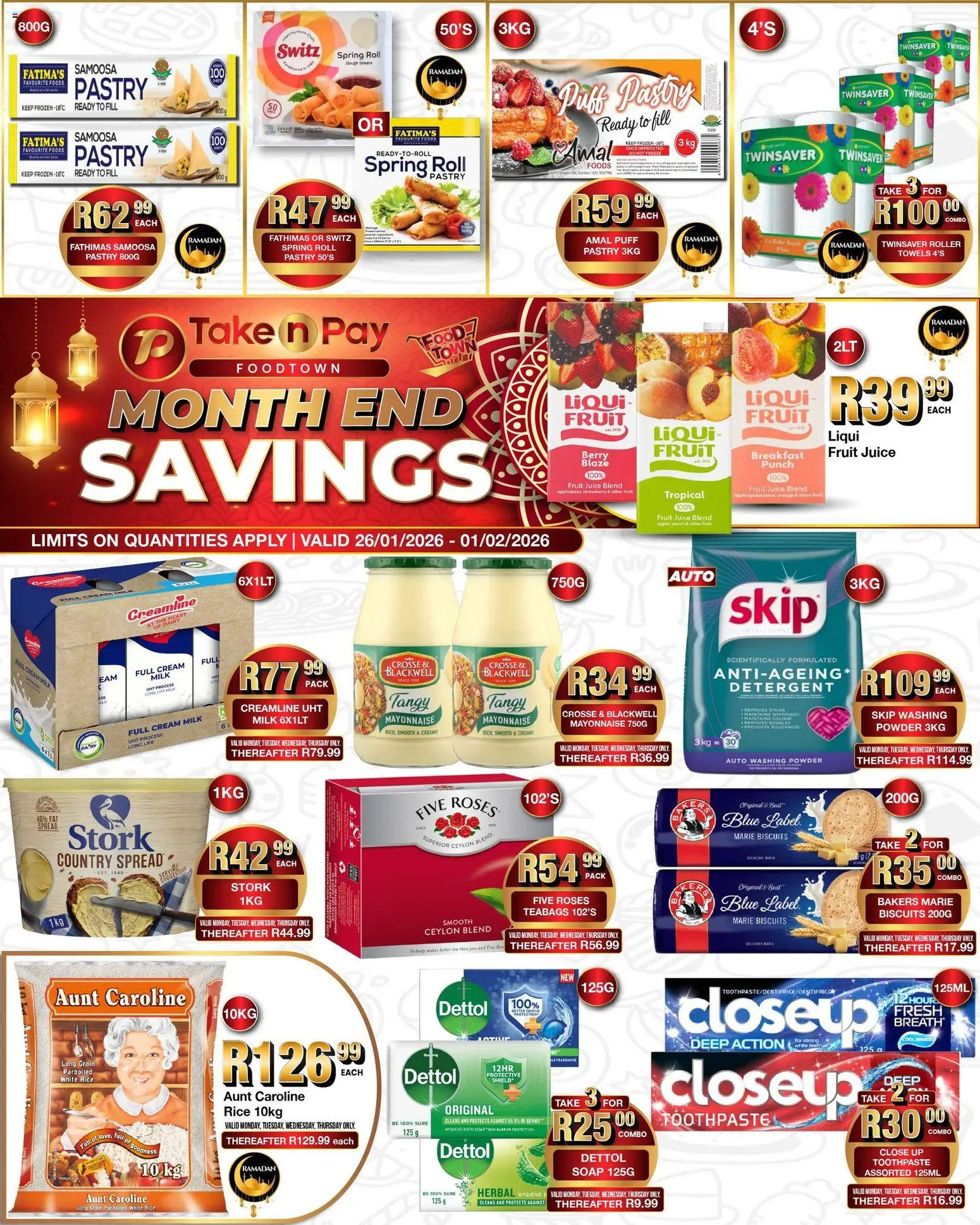 Take n Pay Specials - page 1- valid from 26/01/2026