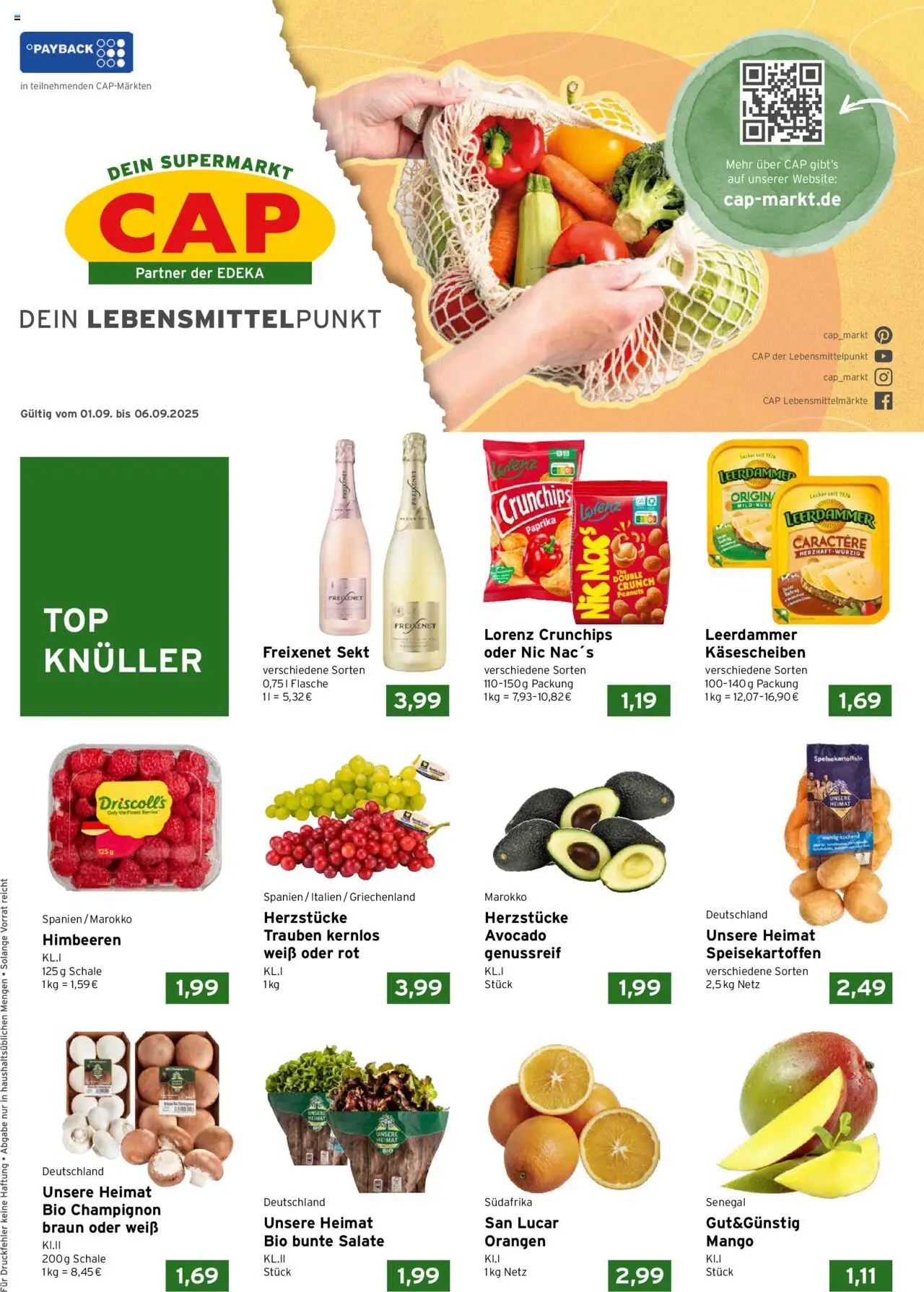 CAP Markt Prospekt - Seite 1 - gültig ab 01.09.2025