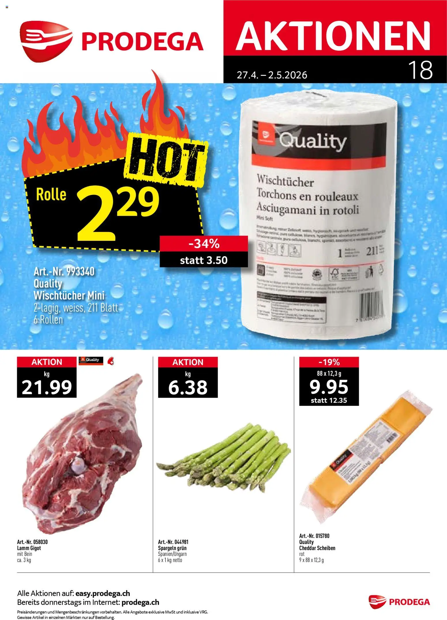 Prodega aktionen - Seite 1- gültig ab 27.04.2026