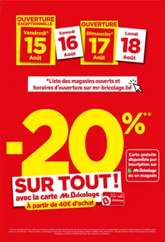 Mr Bricolage folder / publicité geldig vanaf 15/08/2025