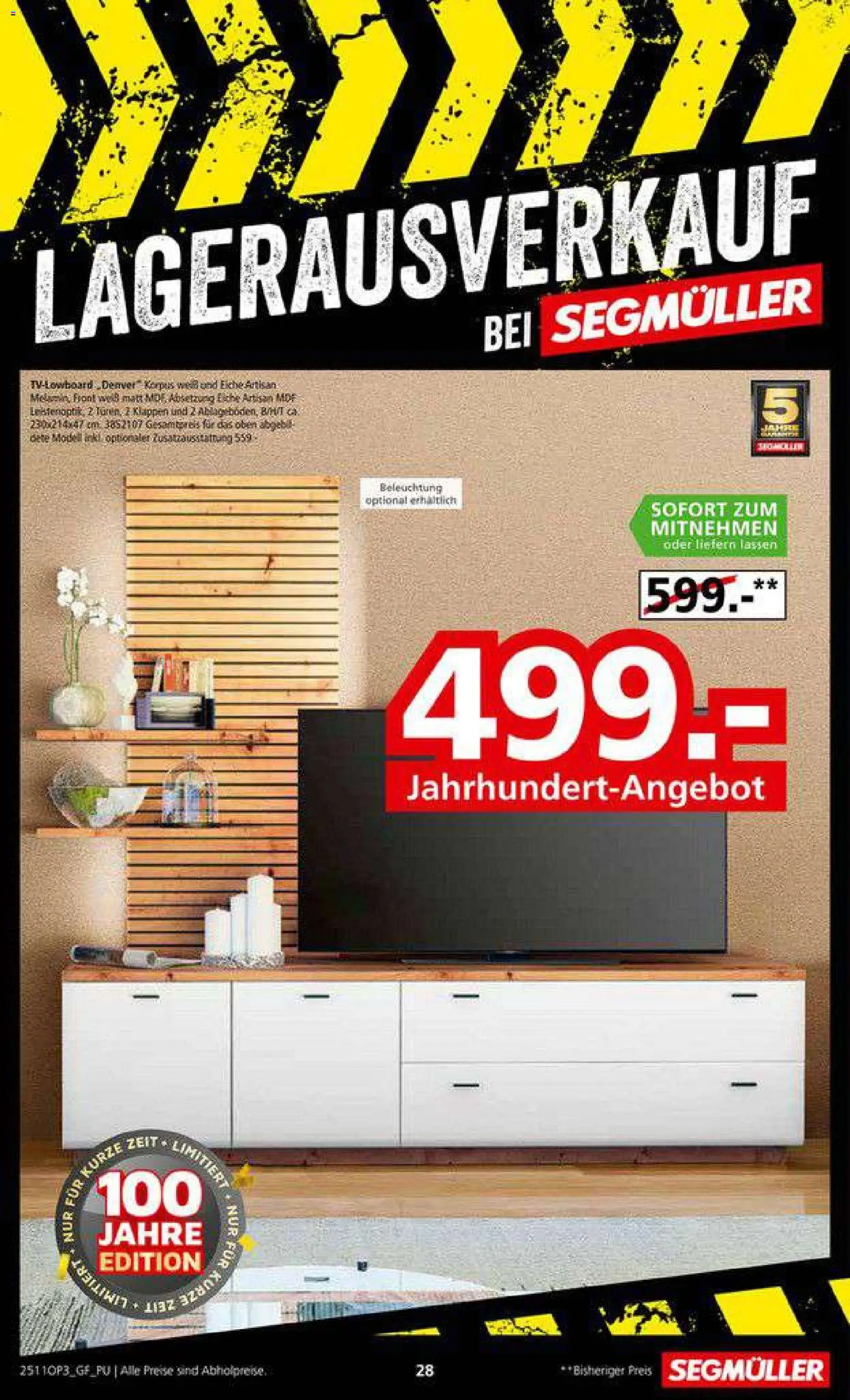 Segmüller Lagerausverkauf bei Segmüller - Seite 28 - gültig ab 22.11.2025