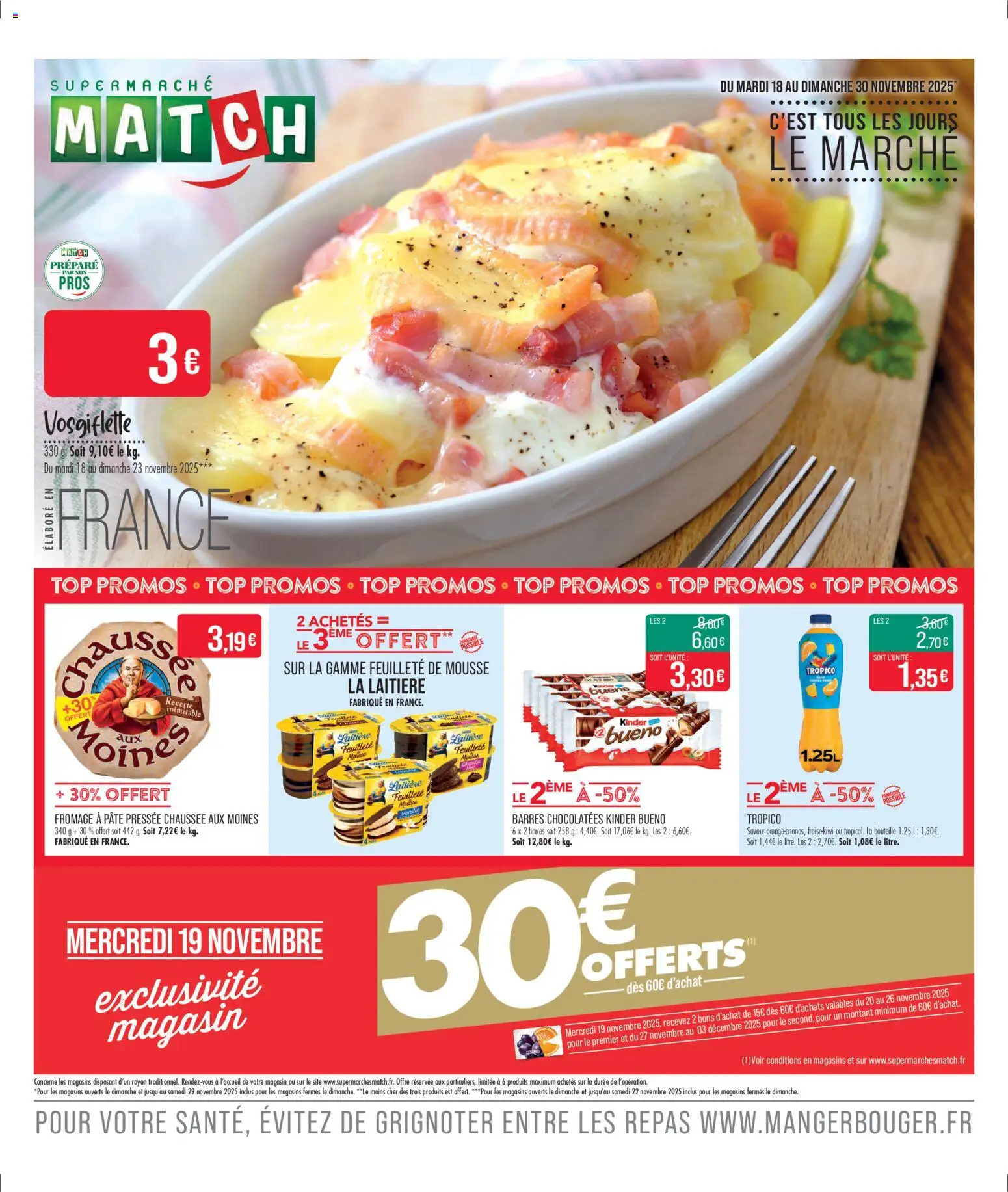 Match Supermarché catalogue - page 1 - valable à partir du 18/11/2025