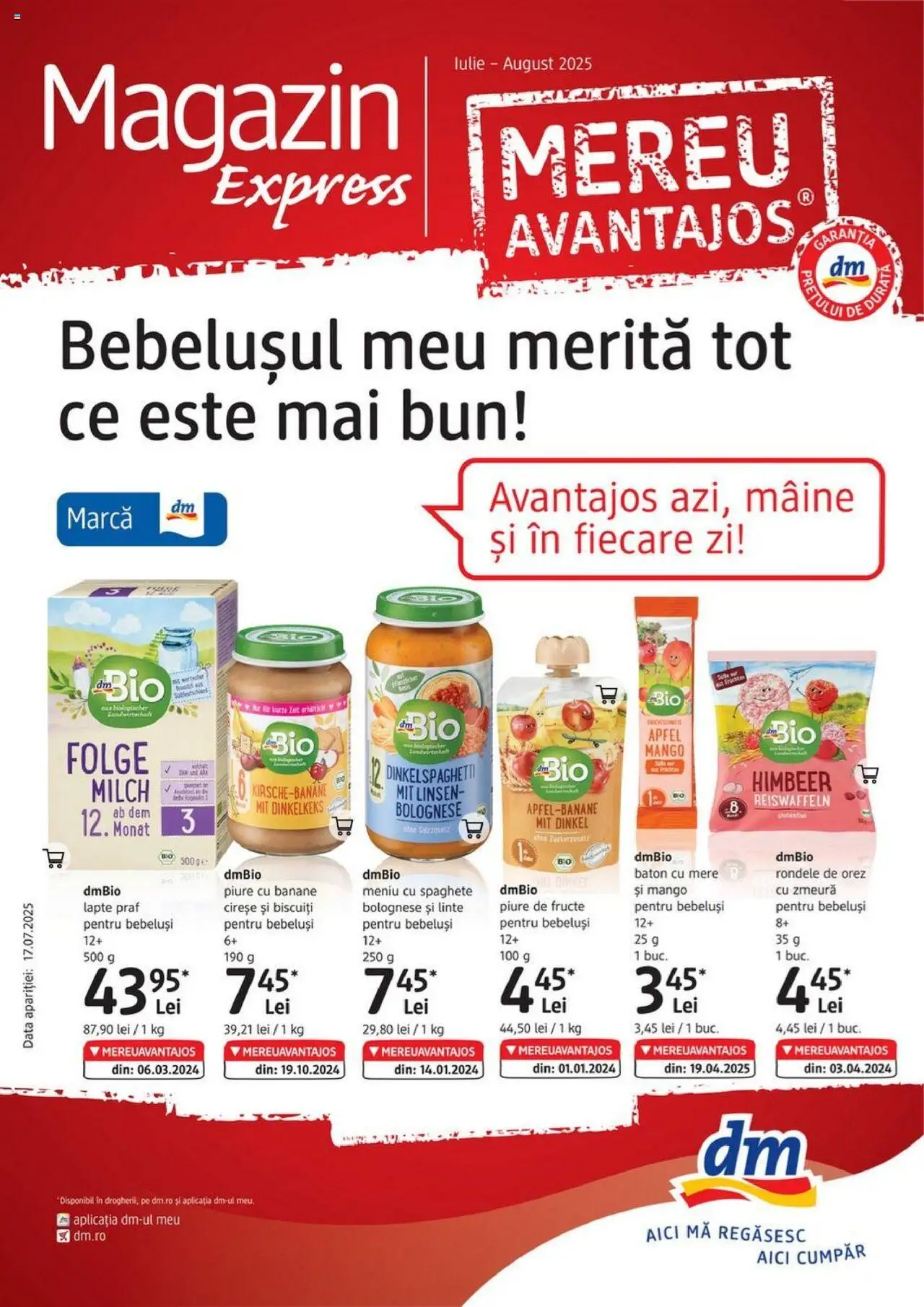 DM drogeriemarkt catalog - Express - pagina 1- valabil de la 17.07.2025