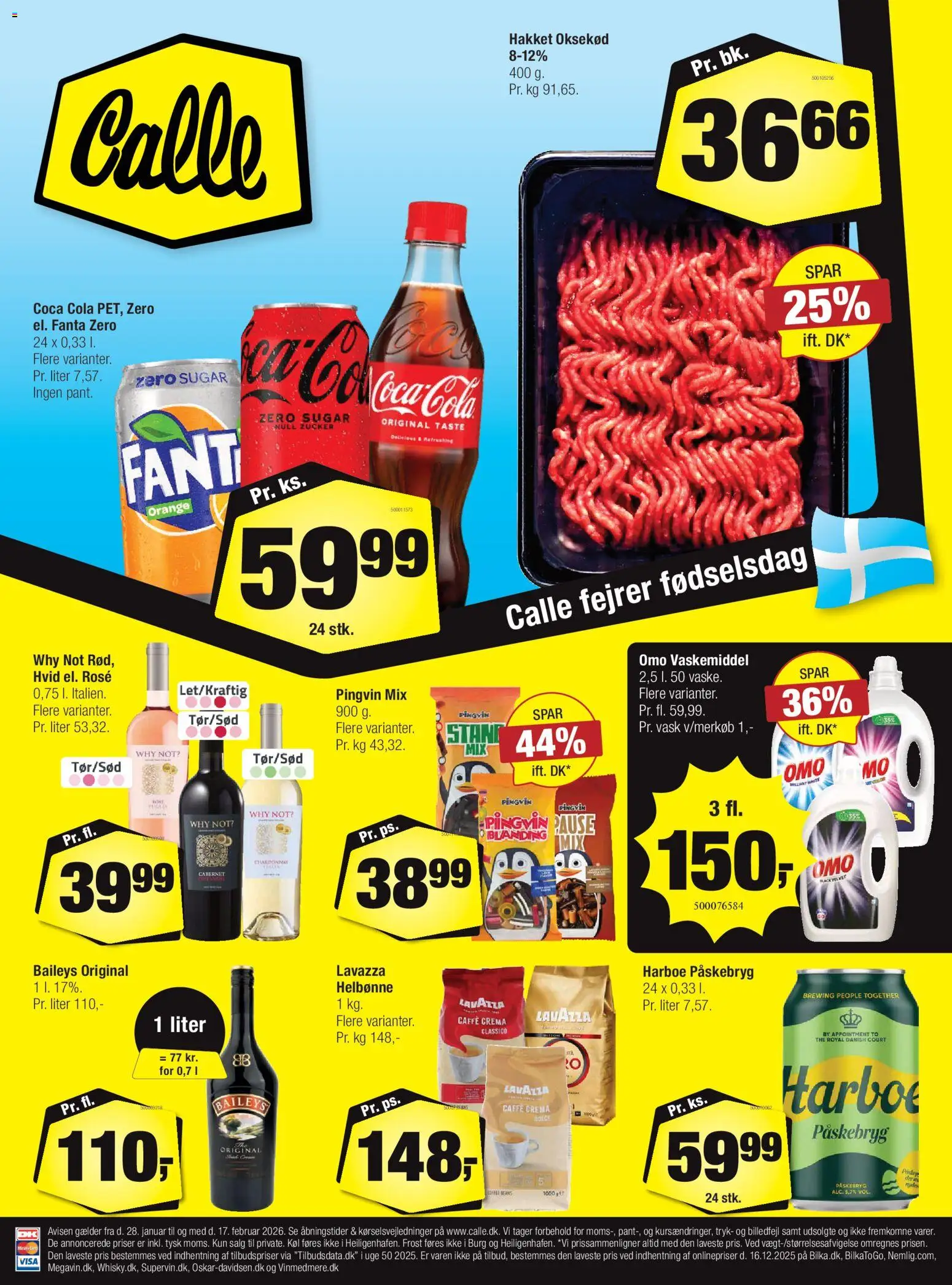 Calle - Tilbudsavis - side 1- gyldig fra 28/01/2026