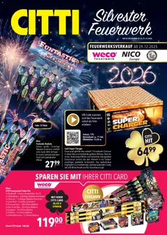 Vorschau CITTI Markt  Silvester Feuerwerk gültig ab 27.12.2025