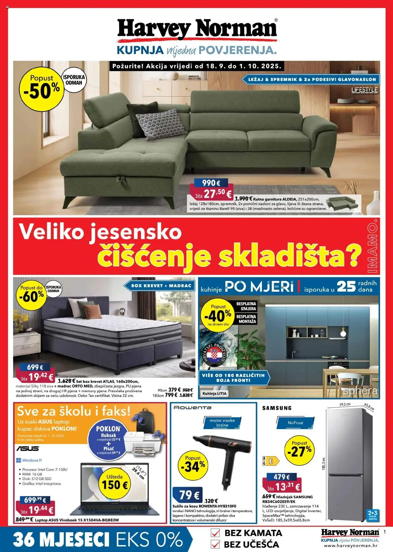 Katalog Harvey Norman - stranica 1- važeći od 18.09.2025