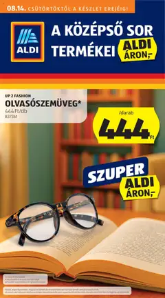 Előnézet Aldi - Középső sor termékei érvényes 2025.08.14.-tól