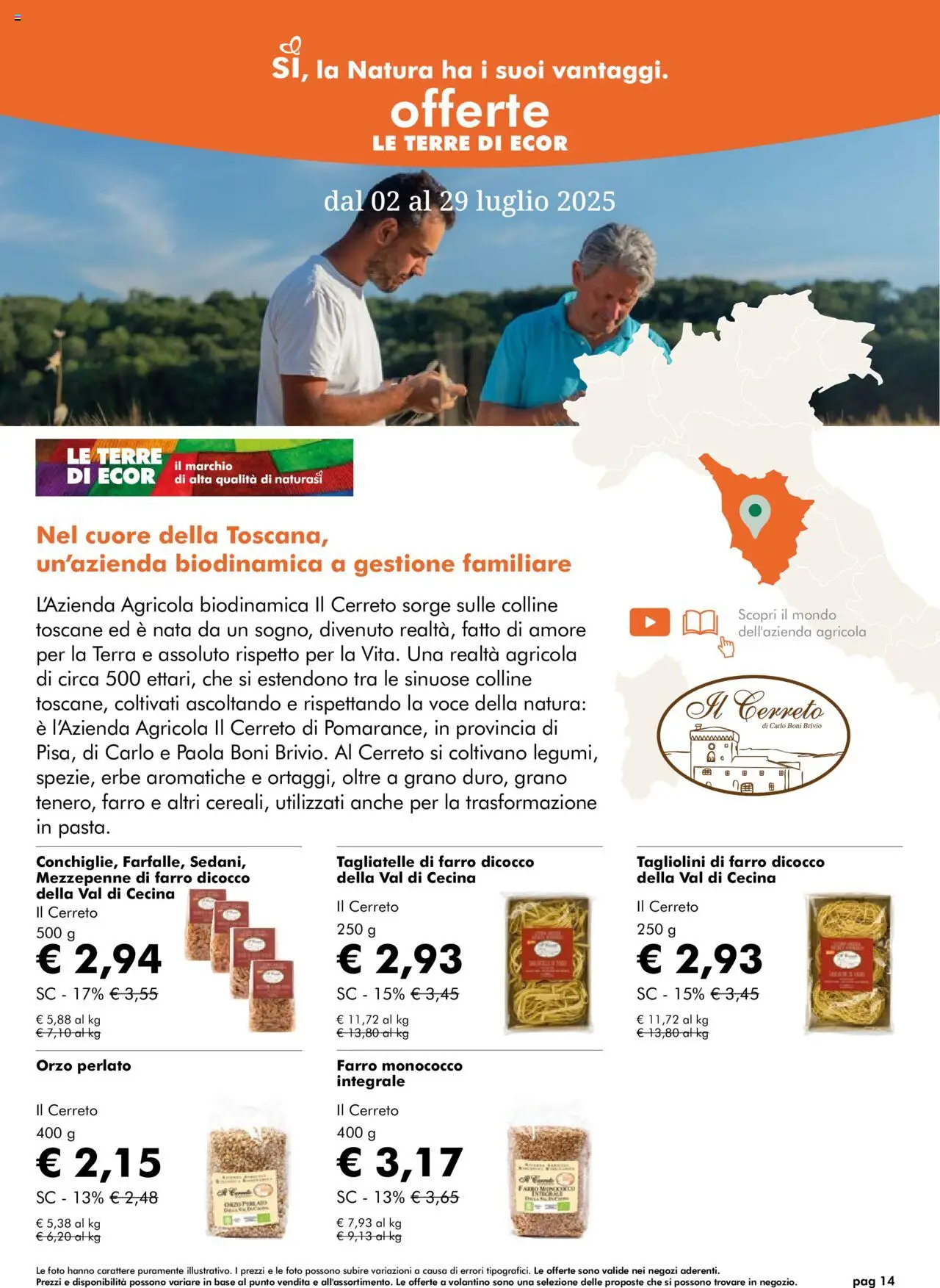 Volantino Natura Sì	 - pagina 14 - valido dal 02/07/2025