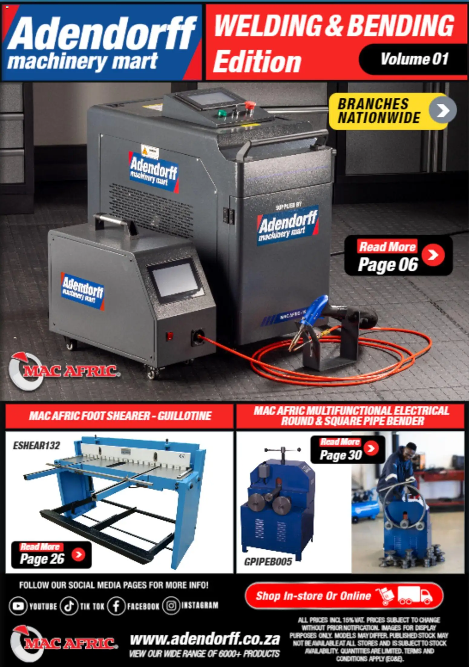 Adendorff Welding Catalogue  - page 1- valid from 01/01/2026