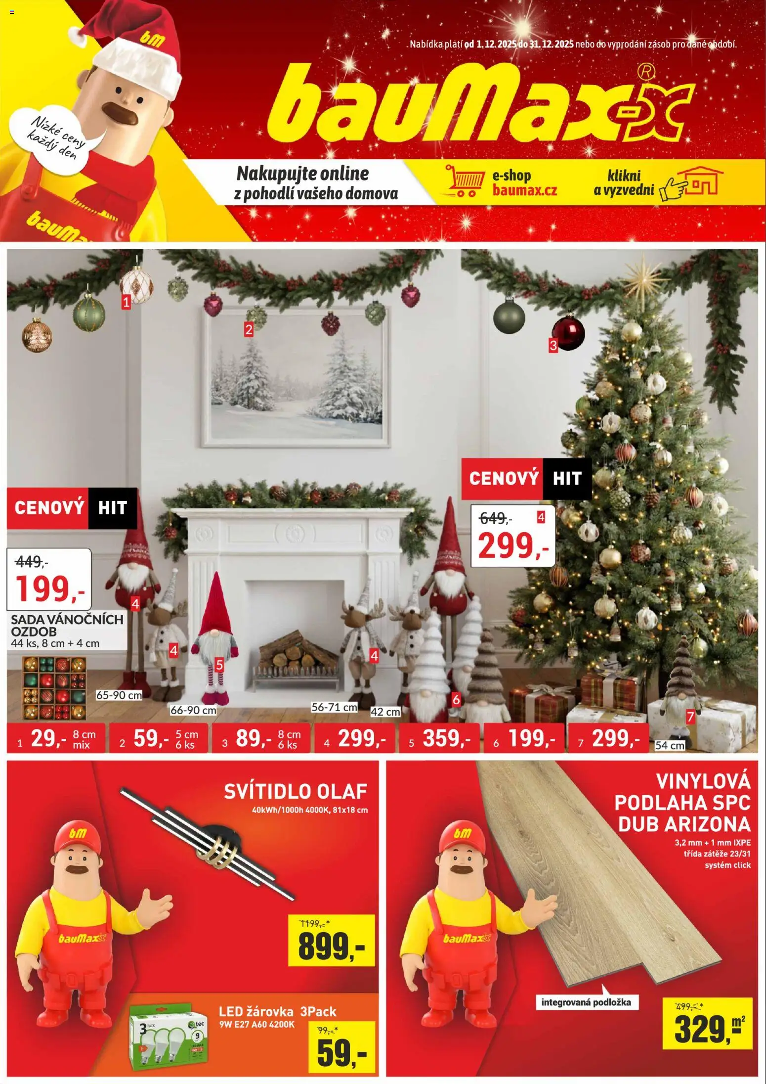 BAUMAX leták - strana 1- platný od 01.12.2025