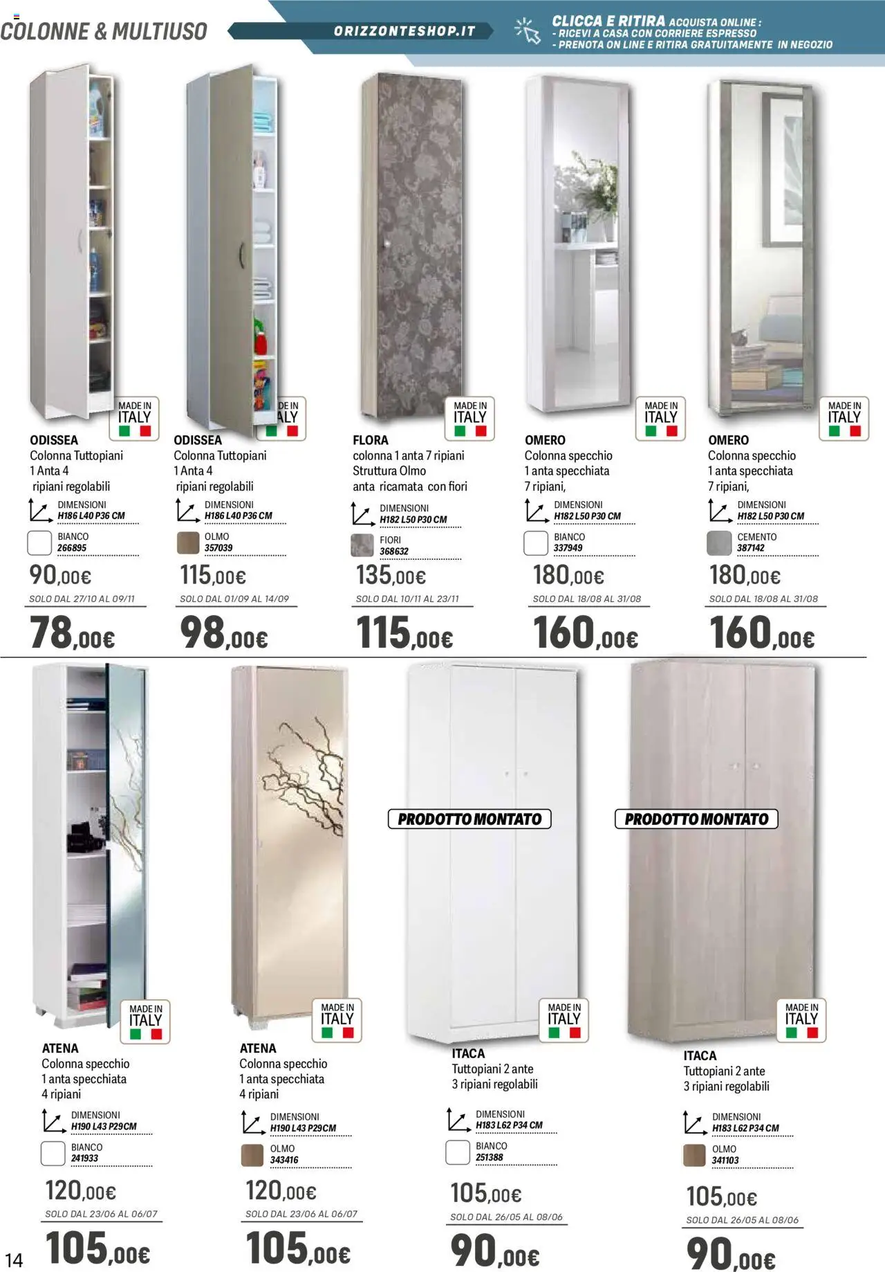 Volantino Mobile Orizzonte	 - pagina 14 - valido dal 09/05/2025