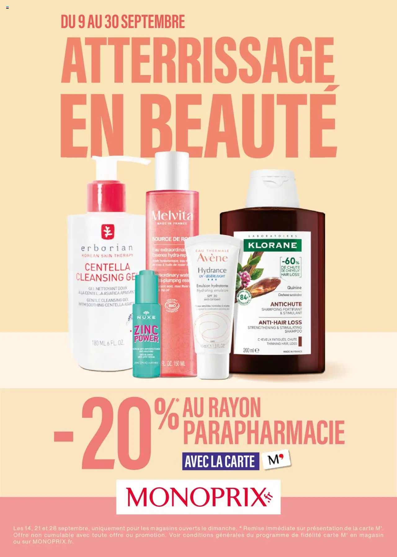 Monoprix - Guide parapharmacie - page 1 - valable à partir du 09/09/2025